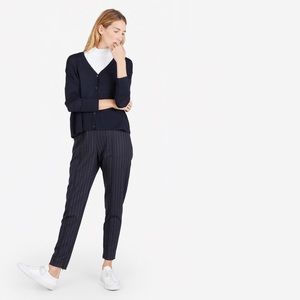 Everlane Luxe Wool Square Navy Blue Cardigan